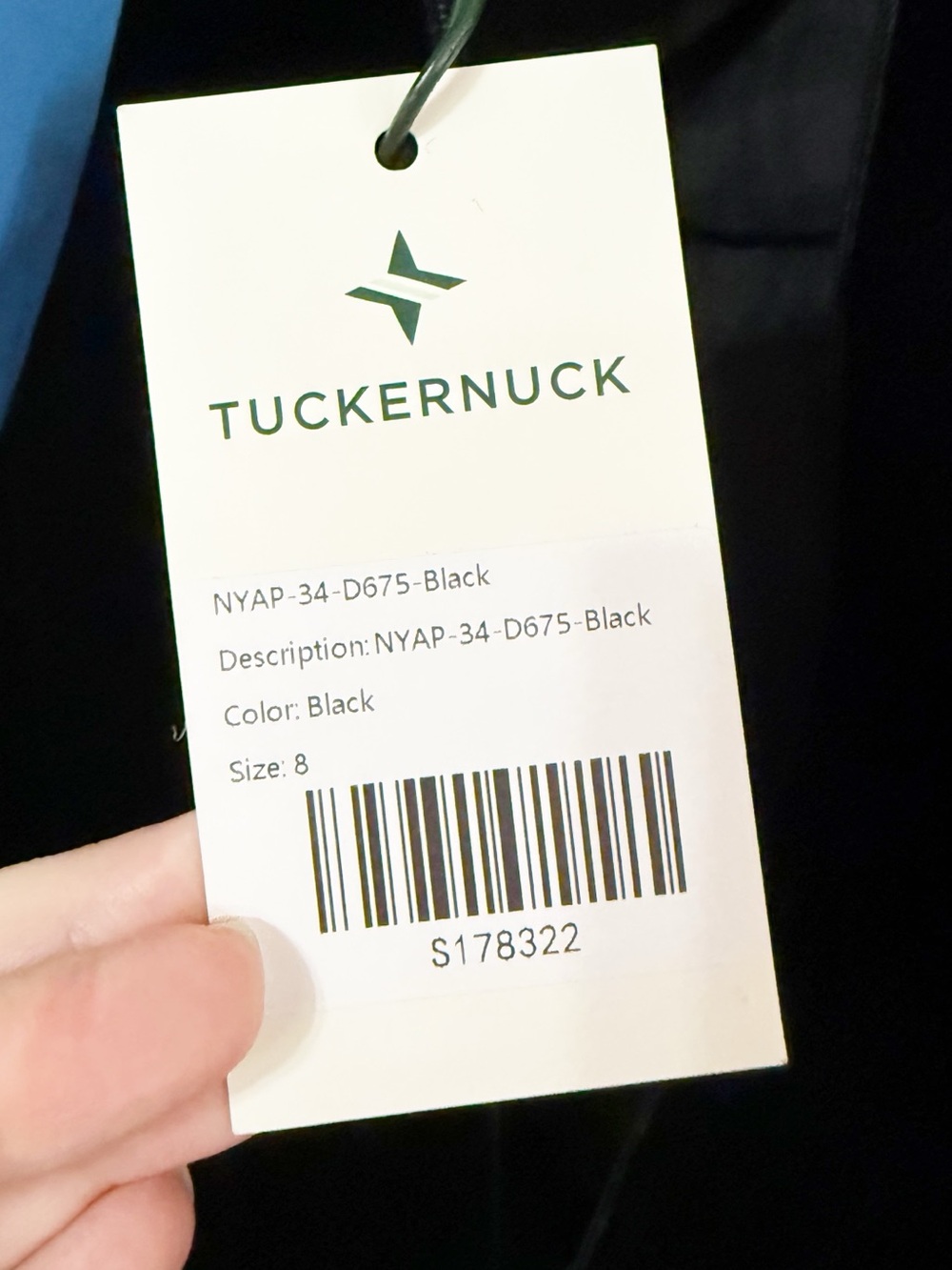 Tuckernuck Zanzibar Blue and Black Velvet Artemis Ruffle Dress Size 8 NEW $398 - Picture 11 of 13